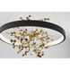 Canada LED 24 inch Sand Black Chandelier Ceiling Light